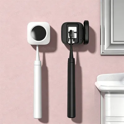Wall Mounted UV Toothbrush Holder Punch Free Magnetic Long Battery Life Toothbrush Head Cleaner for Business Trip Home Use