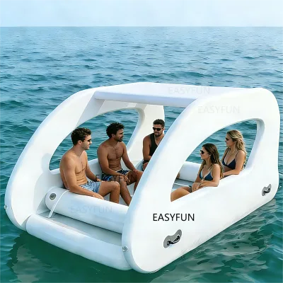 EASYFUN Fabrica Personalizado Embarcacion inflable de lujo con ventana para pesca en rio y mar