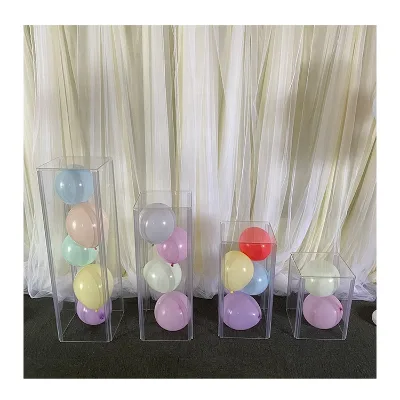 New Style Assembly Type Square Wedding Backdrop Display Clear Acrylic Plinth for Wedding Decoration