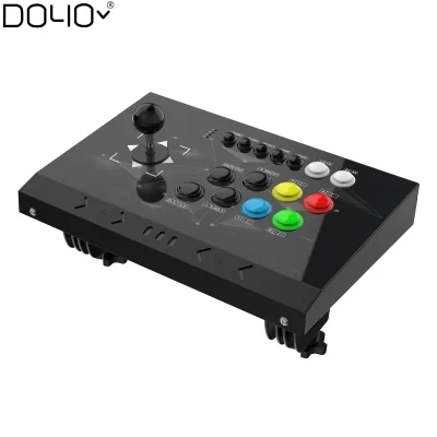 NBCP KT511 Iron DIY Arcade Fight Stick Magnetic Encoder Arcade Fighting Joystick for PC, Xbox, PS4, PS3 & Switch