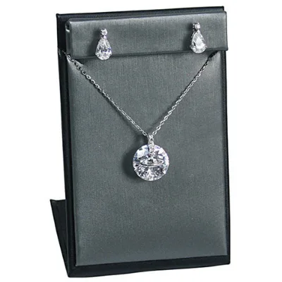 Minimalist Fashion pu leather Earring Holder Jewelry Display Stands Set for Boutique Shop & Retail