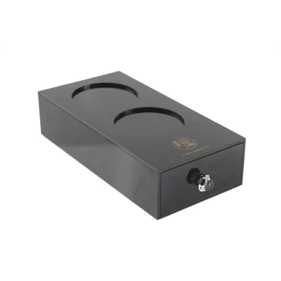 Factory Supply Handmade High Quality Modern Rectangle Napkin Holder Tissue Box Black Acrylic Water Resistant Portable