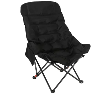 3-Level Adjustable Metal Padded Cotton Folding Outdoor Camping Chair