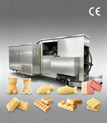 Full-Automatic Monaka Wafer Production Equipment with Gas-Powered Oven for Bake