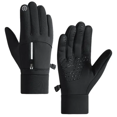 Factory Sale Sports Cycling Waterproof Winter Gloves Polyester Touch Screen Snowboard Mitts for Skiing