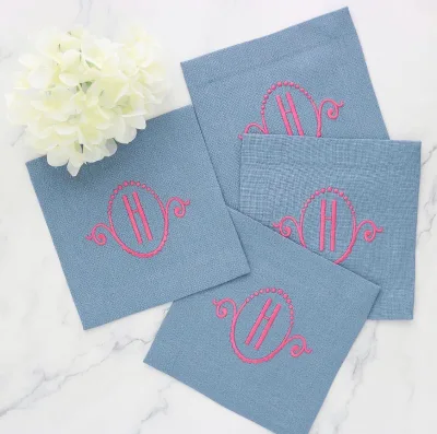 Hot Sale Linen Cocktail Napkin for Festival Decoration