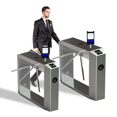 High Safety Full Automatic 3 Arm Access Control Tripod Turnstile Barrier Gate for Security Check
