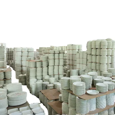 Porcelain White Ceramic Dinner Plates Bulk Home Restaurant Catering Microwave Safe Daily Serving Wholesale Dish