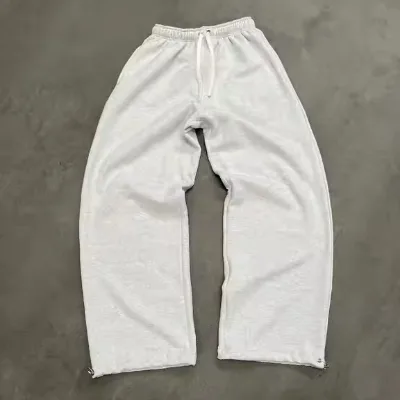 New Autumn Loose Straight Casual Pants Elastic Waist Solid Color Sports Sweatpants for Men Baggy Pants Vintage
