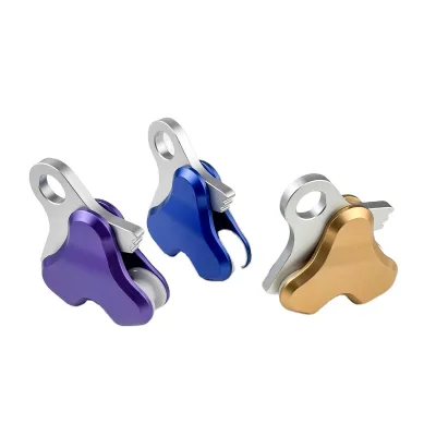 Freediving Pulling System for Divers Multi-colored Underwater Depth Positioner Durable Aluminium Fit for 8/10 mm Rope