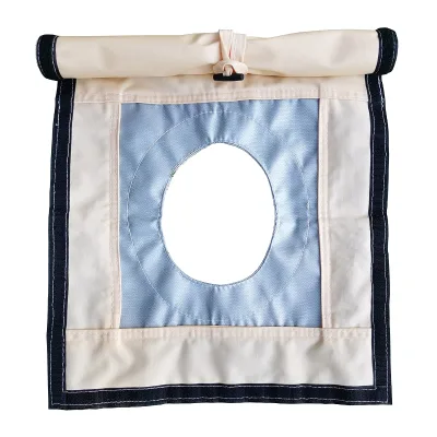 Fire Resistant Canvas Tent Stove Jack with Rain Flap with 5 Inches Round Hole