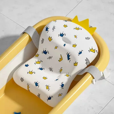 Popular Baby Bath Pad Soft Bathtub Mat Adjustable Nonslip Bath Cushion Comfortable Baby Skin Friendly Bathtub Floating Pad