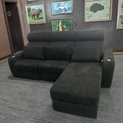 Adjustable Modern Home Theater Game Recliner Chair Electric Smart Chaise Lounge Chilly Cup Control Fabric Reclining Sofa