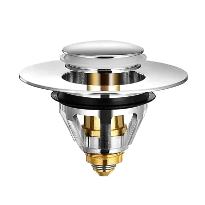 Guida 732007 UK Kitchen Basin Bounce Core Pop up Drain Filter Easy to Install Vanity