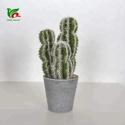 Small Green Opuntia 25cm Artificial Cactus New Look Cactus Plants Office Cactus Realistic