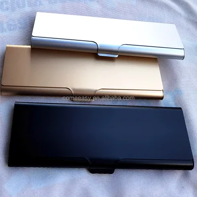 Aluminum Colorfule Signature Pen Box Recyclable Business Empty Black Ballpoint Pen Boxes