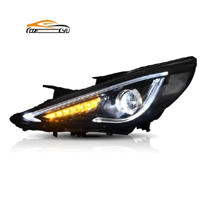 Car Head Lamp Auto LED Auto Headlamp Lights Sequential LED Headlights Headlamp for HYUNDAI Sonata YF 2011 2012 2013 2014
