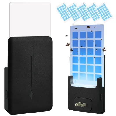 Black Color LED Night Light Function UV Light Mosquito Flying Trap