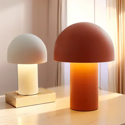 Electric Mushroom Lamp 3 Color Lighting Mushroom Night Light Small Table Lamps for Bedrooms