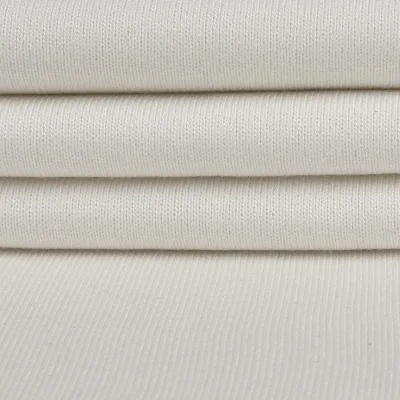 Organic 500gsm Knitted Bamboo Fleece Fabric for Sweatshirts and Cloth Diapers GOTS Certified Sustainable
