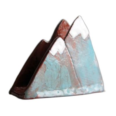 Ceramic Mountain Sponge Holder for Housewarming Gift-Ceramics and Pottery