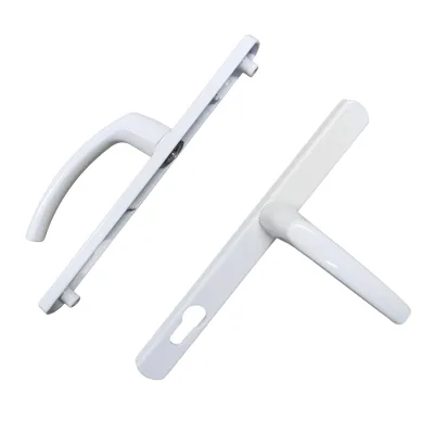 Euro Style Simple Design White Upvc Door Handle for Interior Door Lock