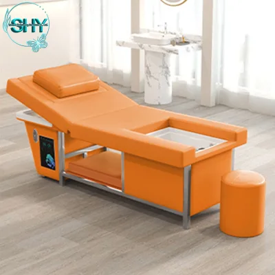 Foot Massage Shampoo Bed With Water Circulation Integrated Beauty  Hair Salon Barber Shop Thai Style Head Massage Bed