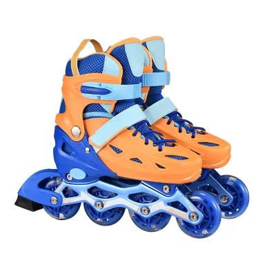 Roller Skates Wholesale High Quality Flash Safety Sales Kick Pink Roller Skates Set