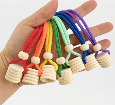 Custom Hanging Car Air Freshener Bottle Caps Perfume Bottle Wooden Cap Essential Oil Diffuser Replacement Lids with String