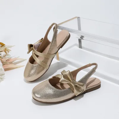Girls 2026 Spring/autumn New Performance Pumps Bow-knot Velcro Closure Non-slip Style Breathable Shoes