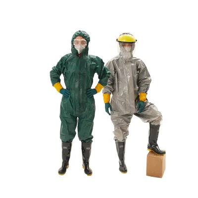 Type 5/6 Microporous Heavy Chemical Protective Coverall Costom Nonwoven Fabric Workwear Safety Gown Suit
