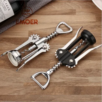 Multi-Function Stainless Steel Classic Eco-Friendly Wine Bottle Opener for Kitchen and Bar Set Home Use or Gift