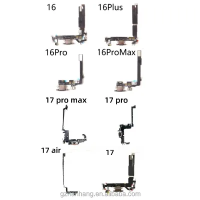 Mobile Phone Part High Quality OEM Charging Connector Flex Cable Sub Charging Port 11 12 13 14 15 16 17 Pro Max Mini for IPhone