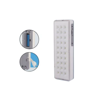 Commercial Safety Lighting 3 Hour Battery Backup 3W 30 LED Green Square Emergency Exit Sign