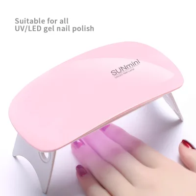 Flexible pink Mini Sun Uv Portable Usb Interface Uv Lamp Nail Set with Gel Led Nail Lamp