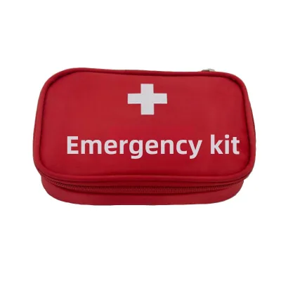 New Style Red Travel Outdoor Camping Emergency Rescue First Aid Kit Far Infrared Disinfecting Class I Model H012 Supports Custom