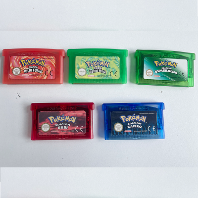 Popular Spanish PokM GBA Cards Video Game For GBA Games