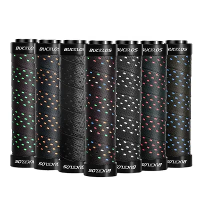 OEM/ODM BUCKLOS Bicycle Handle Bar Grips MTB Mountain Bike Soft Lock Ring Handlebar Cover Plug Sponge Non-slip Cycling Cuffs