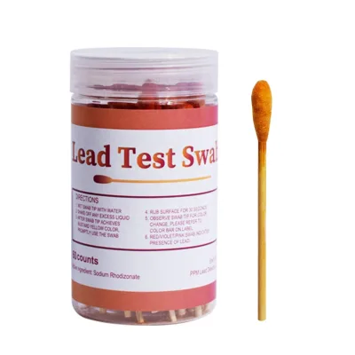 At Home Semi-quantitative Lead Test Swab Lead Test Strips for Paints,Dishes,Toys,Ceramics