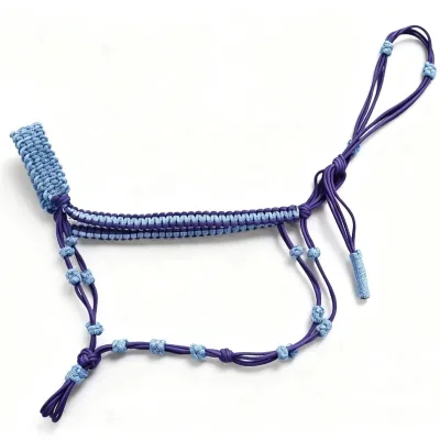 Stainless Steel Horse Halter Lead Rope-High Quality Custom Manufacturers Purple Fashionable Hhparacord