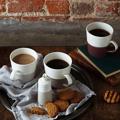 Wholesale Nordic Minimalist Mixed Color Office Breakfast Cereal Cup Ceramic Water Coffee Tea Mug