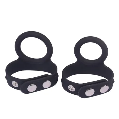 AVA Black Adult Sex Toy Flexible and Durable Cock Ring for Male with Delay Function for Men