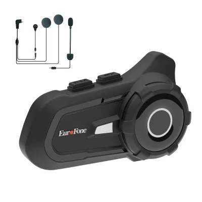 CE,ROHS,TELEC,FCC Certified IP67 Waterproof Helmet Bluetooth Intercom for Motorcycle with English/Spanish Language Prompt