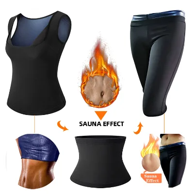 Wholesale Men Neoprene Body Shapers Slims Shapewear Workout Shirt for Women Corset Waist Trainer Suits Sweat Sauna Vest
