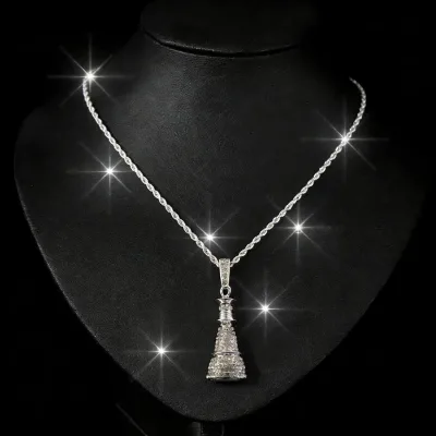 Pass Diamond Tester Daity Jewelry High Quality Diamond Iced Out Hip Hop Plug Pendant