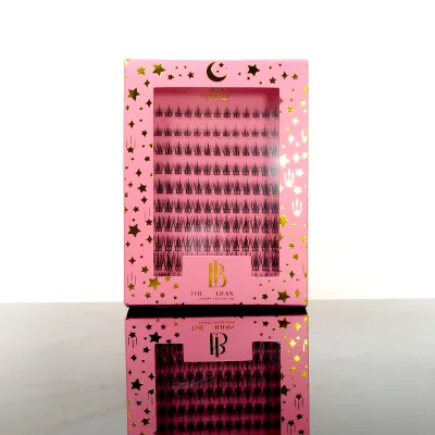 High Quality Pre Cut Segmented Eye Lashes Clusters Handmade Mix Lengths CD Curl Fake Eyelashes Clusters Vendor Eyelash Extension