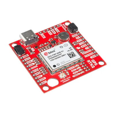 GPS-15136 GNSS / GPS Development Tools SparkFun GPS-RTK2 Board - ZED-F9P (Qwiic)