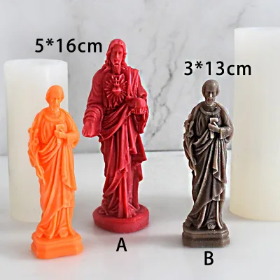 Catholic Aromatherapy Diy Scented Candle Silicone Molds Candles Mold