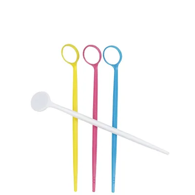 Dentist Plastic Patient Mouth Exam Anti Fog Dental Mirror for Teeth Cleaning