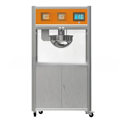 Industrial Gourmet Popcorn Making Machine Commercial Automatic Gas Popcorn Machine with Trolley